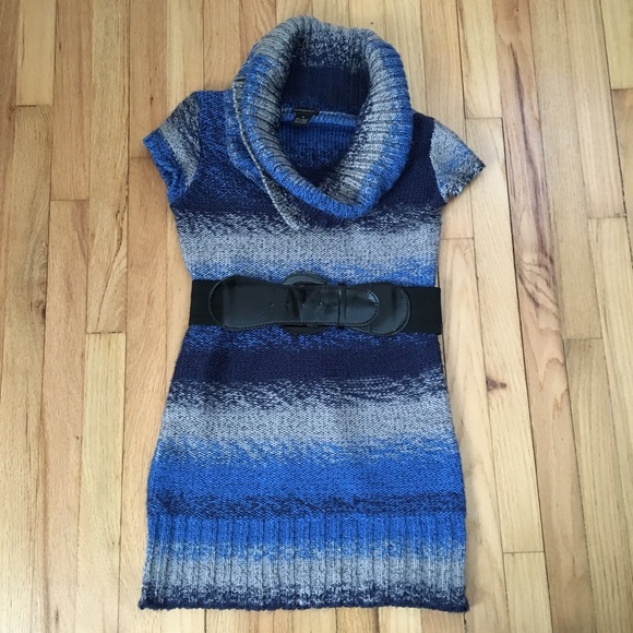 Long sleeveless sweater w/ belt - Picture 2 of 4